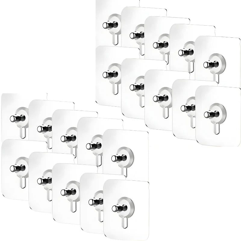 Gratis gjennomsiktig krok for veggmontering (20 stk)