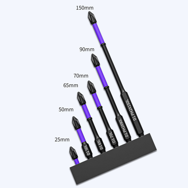 Magnetiske PH2-skrutrekkerbits - sklisikre, rustfrie og svært slitesterke (25-150 mm)