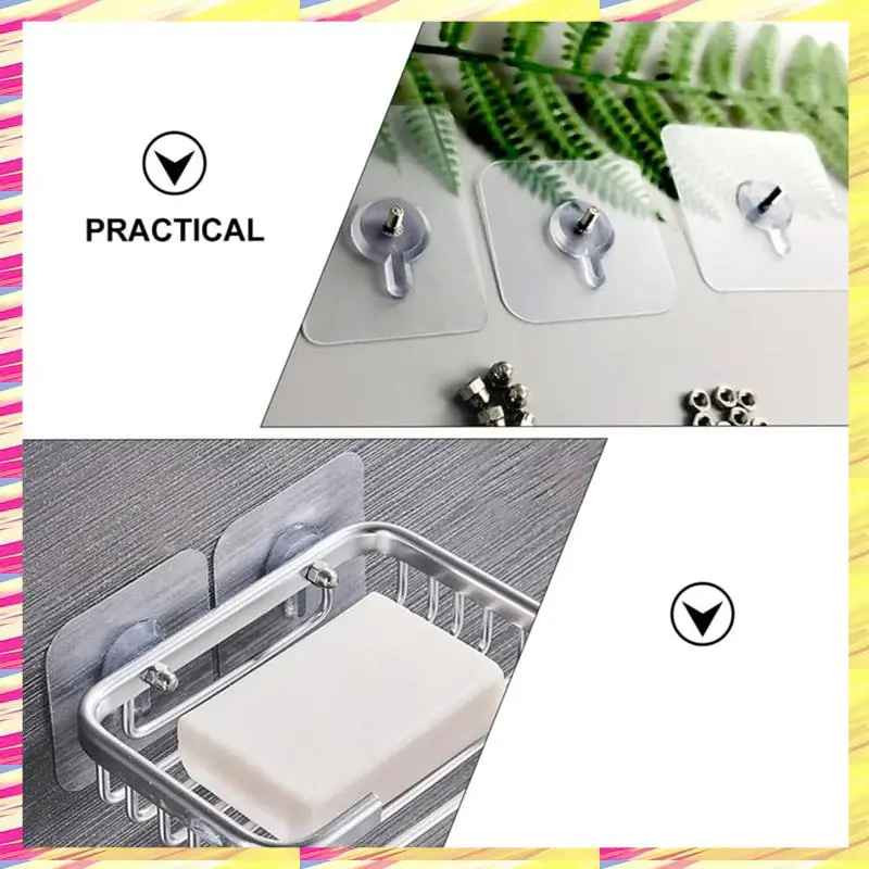 Gratis gjennomsiktig krok for veggmontering (20 stk)